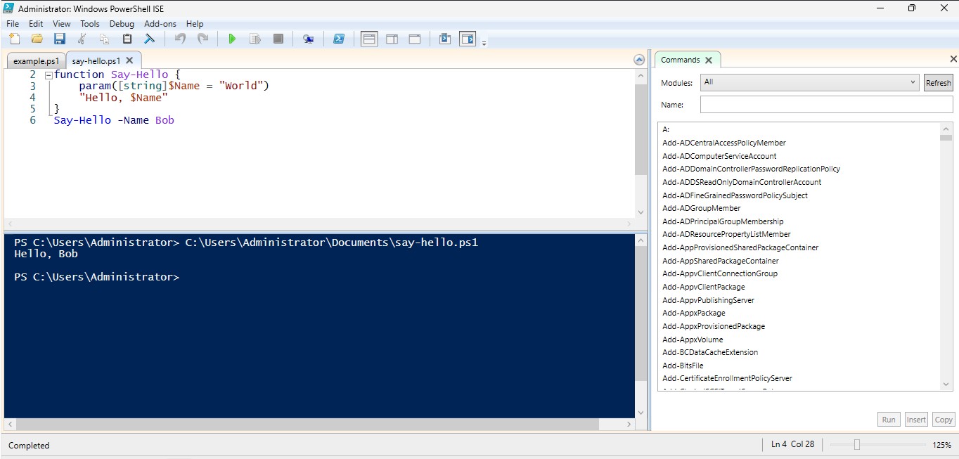say-hello powershell say-hello powershell